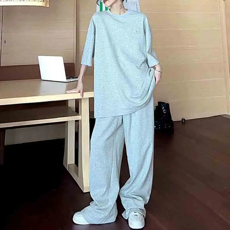 Top Trends: Large Size Women Casual Oversized Tracksuit Two Piece Pant Sets Koreon Long Sleeve Top Spring Autumn Solid Fashion Sports Suit Shoppable Styles