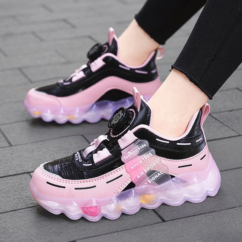 Top Trends: Spring Children Girls Boys PU Sneakers Toddlers Casual Shoes Fur Kids Fashion Pink Tennis High Quality Sports Flats Shoppable Styles