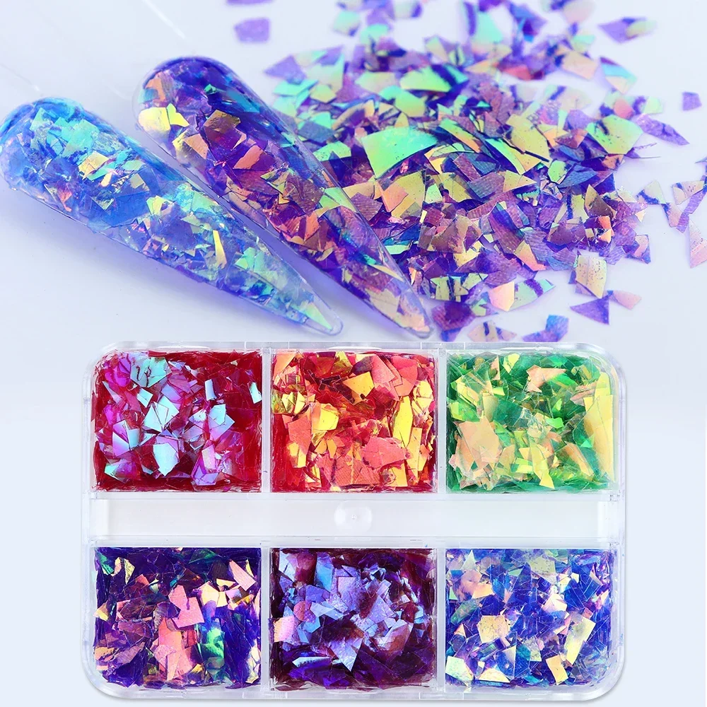 Top Trends: Iridescent Epoxy Resin Glitter Irregular Flakes Aurora Sequins For Resin Filling Silicone Mold Filler Crafts DIY Keychain Making Shoppable Styles