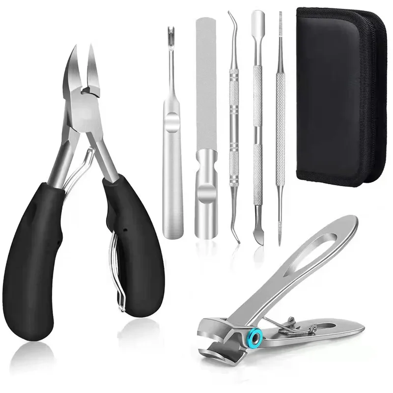 Top Trends: Feet Toenail Clippers Set Professional Thick Ingrown Toe Nail Clippers Men Seniors Pedicure Clippers Toenail Cutters Nail Tools Shoppable Styles