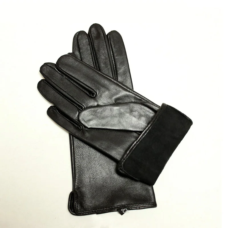 Top Trends: Spring And Autumn Driving Single Leather Gloves Women Fashion Touch Screen Sheepskin Gloves Thin Unlined Motorcycle Riding Black Shoppable Styles