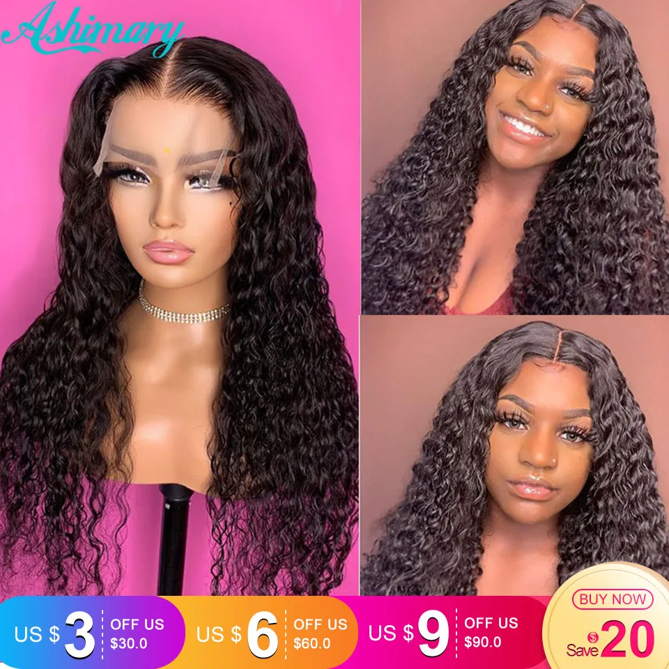 Top Trends: HD Transparent Lace Front Human Hair Wigs Deep Wave 13x4 Lace Frontal Wig Pre Plucked Human Hair Curly Wig 5x5 Lace Closure Wig Shoppable Styles