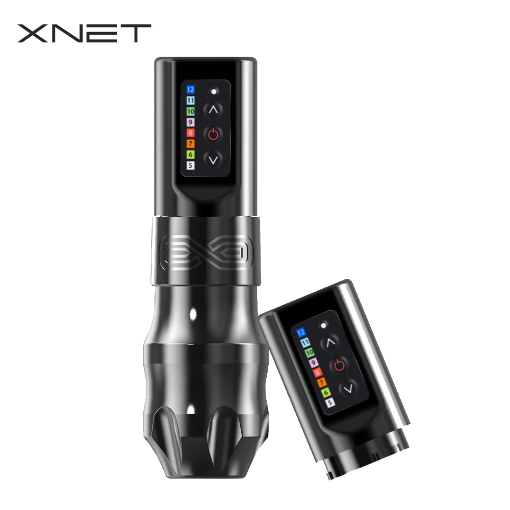 Top Trends: XNET EXO Professional Wireless Tattoo Machine Rotaty Pen Powerful Coreless Motor 2400mAh Battery Capacity For Tattoo Artist Shoppable Styles