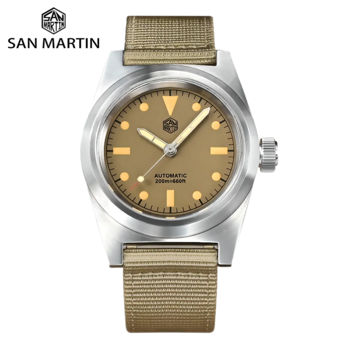 Top Trends: San Martin 38MM Automatic Mechanical Watch YN55A Self-Wind Wristwatches Diver Sapphire C3 Luminous 20Bar Waterproof SN0029C Shoppable Styles