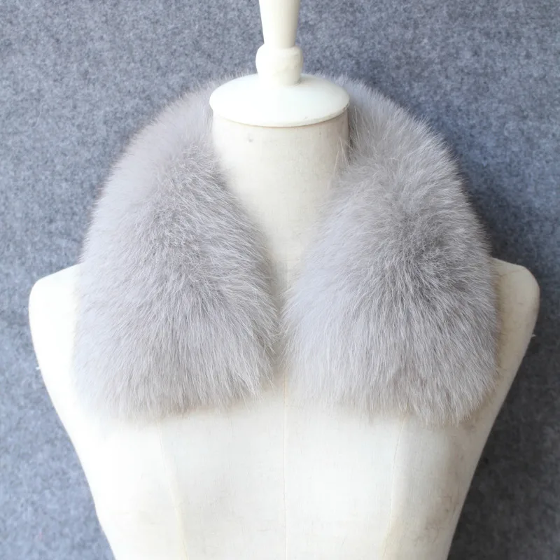 Top Trends: Fox Fur Collar Women Winter Real Fox Fur Scarf Furry Fur Collar Ladies Coat Scarf Natural Fur Scarf Women Female Thick Shawl Shoppable Styles - Image 6