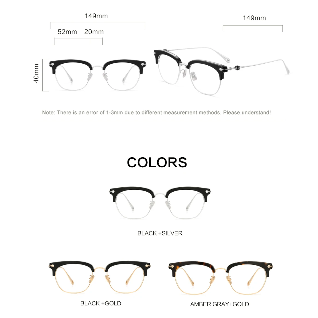 Top Trends: QONOIC Pure Titanium Glasses Frame Men Square EyewFrames Square Myopia Prescription Eyeglasses Frames 2023 New Full Optical Eyew Shoppable Styles - Image 6