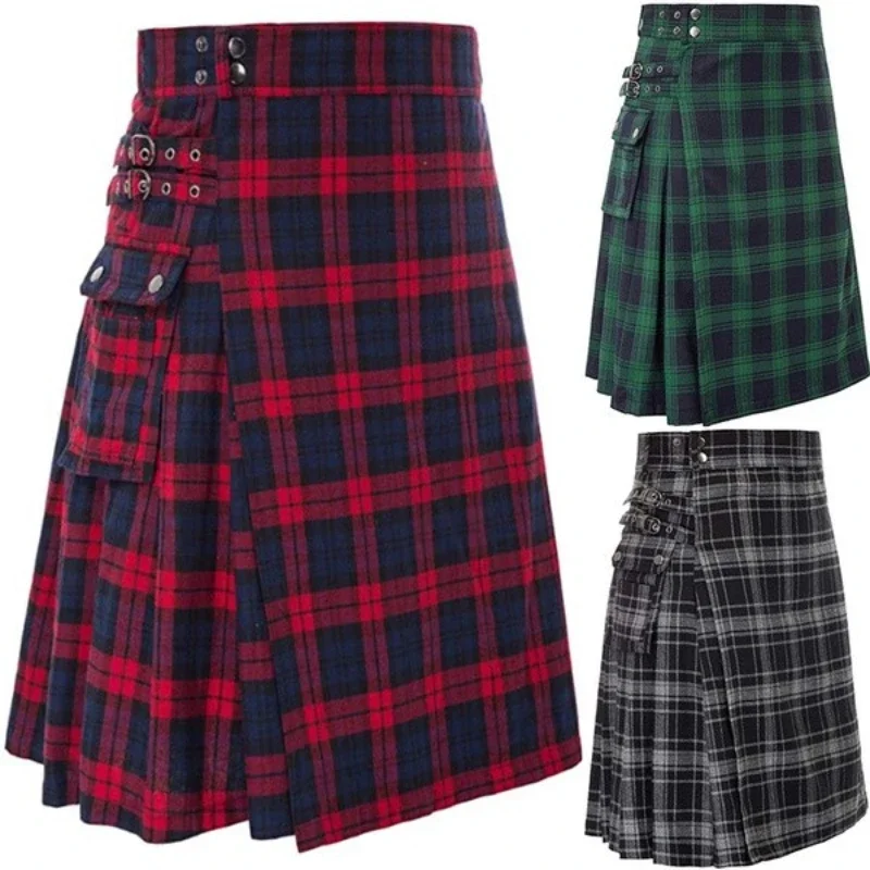 Top Trends: Men&#039;s Short Skirt Traditional Highland Tartan Practical Kilt Shoppable Styles