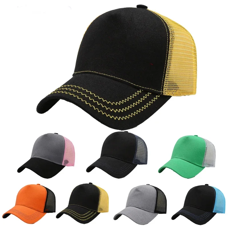 Top Trends: Wholesale And Retail Of Unisex Knitted Hats Baseball Cap Men's And Women's Trucker's Hat Advertising Cartoon Cap 5 Mesh Shoppable Styles