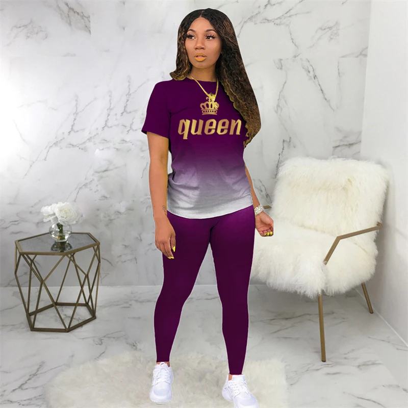 Top Trends: Two Piece Set Women 2 Piece Set Women Outfits Tracksuit Fall Clothes For Female 2022 2 Pieces Sets T Shirts Pants Outfits Shoppable Styles - Image 3