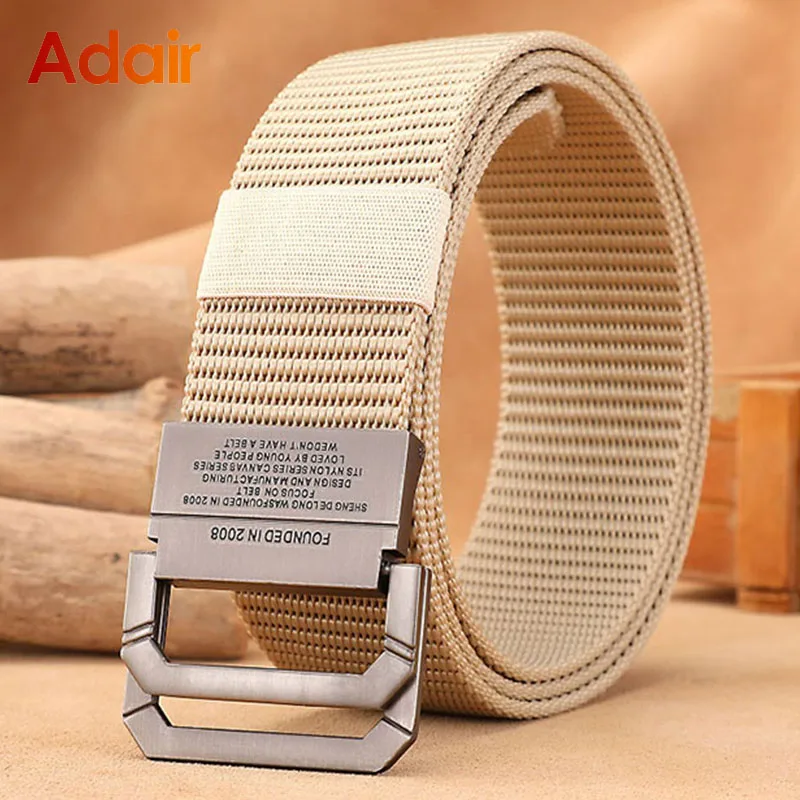 Top Trends: Men Casual Fabric Tactical Webbing Belts Nylon Canvas Jeans Belt Army Waist High Quality Luxury Designer Military Strap HB009 Shoppable Styles