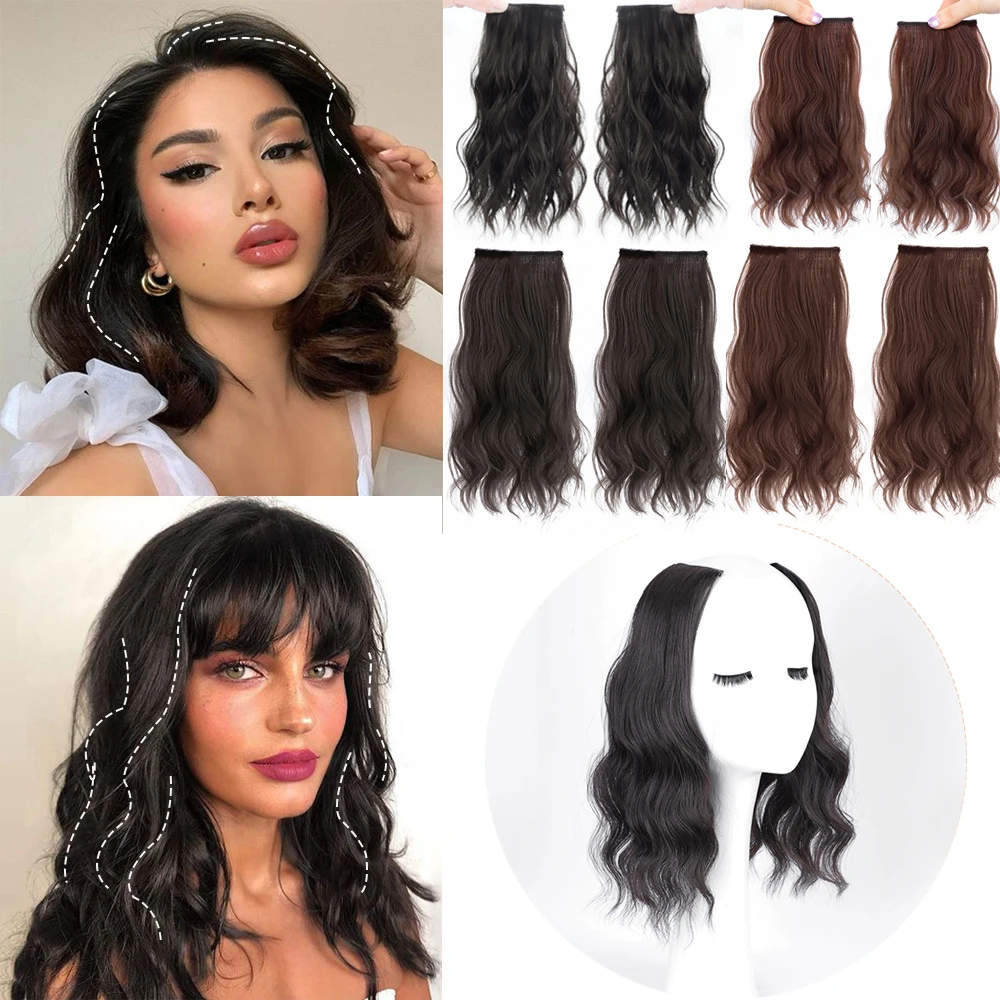 Top Trends: Synthetic Curly Pad Hair Piece Pad High Hair Root Increase Hair Volume On Both Sides Invisible Water Ripple Hair Extension Piece Shoppable Styles