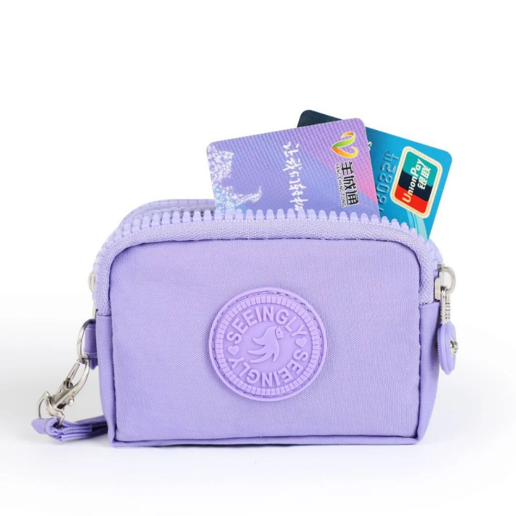 Top Trends: Women Three Layer Wallets Nylon Coin Purse New Korean Large Capacity Portable Oxford Cloth Coin Wallet Waterproof Portable Shoppable Styles