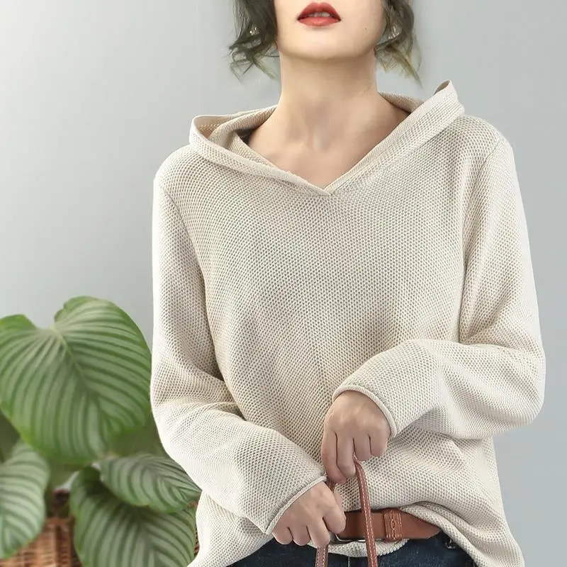 Top Trends: Women's Clothing Fashion Commuter 2023 Autumn And Winter New Simplicity Long Sleeve Solid Color Versatile Casual Hooded Sweater Shoppable Styles