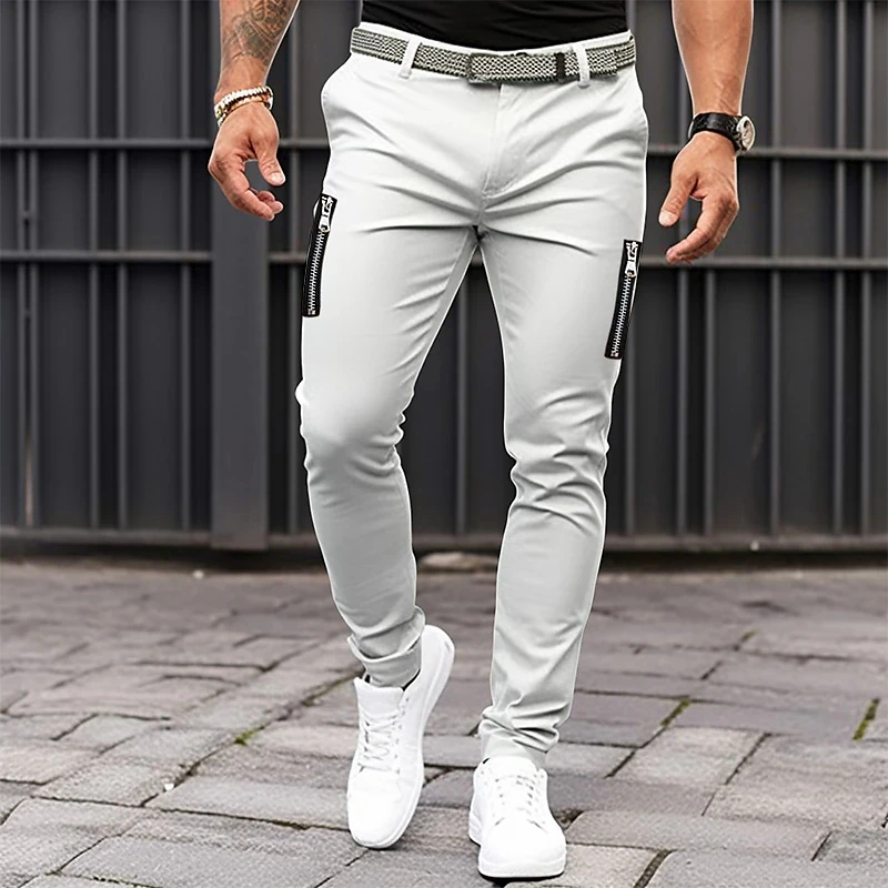 Top Trends: 2023 New Autumn Fashion Pants Mens Stretch Korean Casual Slim Fit Elastic Waist Jogger Business Classic Trousers Male Shoppable Styles