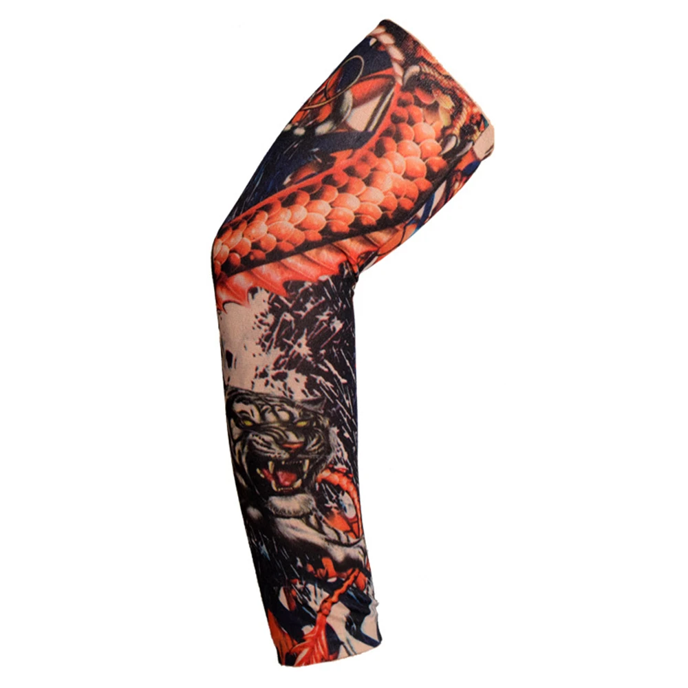 Top Trends: Outdoor Tattoo Sleeve Flower Arm Tattoo Cycling Fishing Sunscreen Men And Women Cool Arm Protection ZY019 Shoppable Styles - Image 6