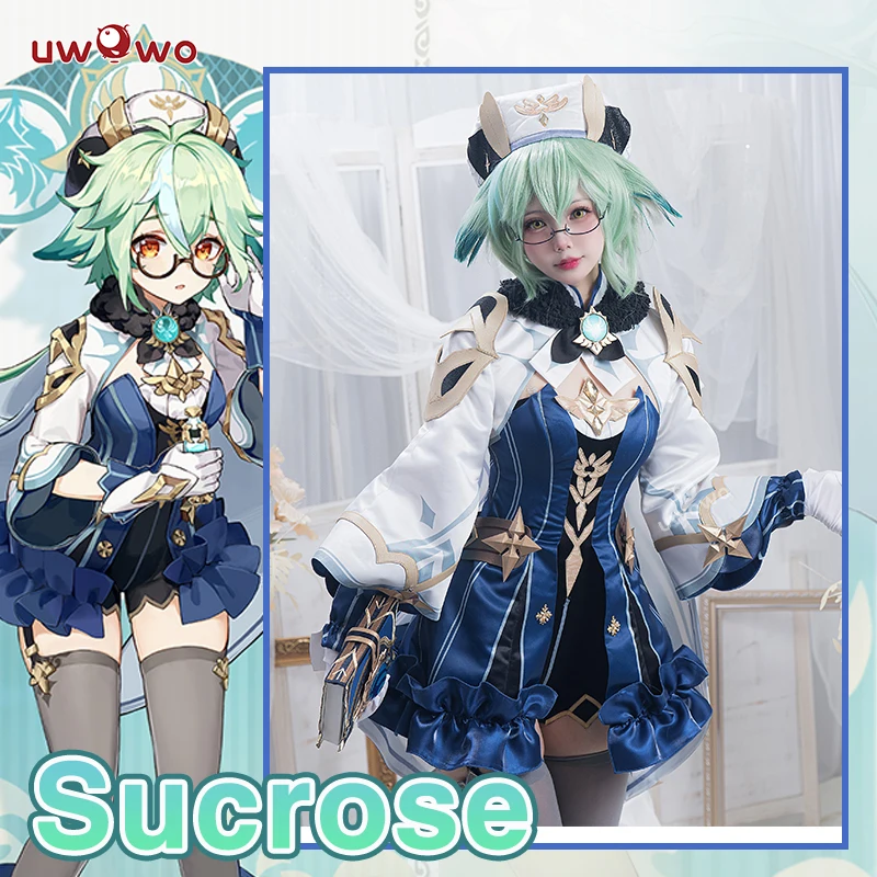 Top Trends: UWOWO Sucrose Cosplay Genshin Impact Cosplay Halloween Christmas Costume Sucrose Dress Retro Mechanical Style Outfit Shoppable Styles