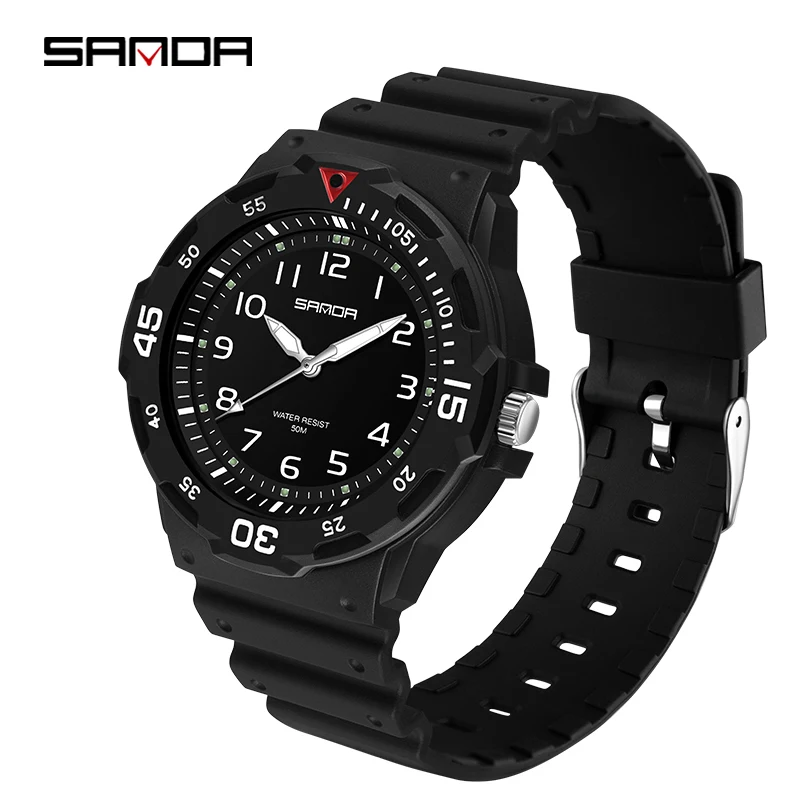 Top Trends: SANDA Top Brand Fashion Watch Men Casual Silicone Waterproof Quartz Watches Luxury Watches For Men Clock Relogio Feminino 6019 Shoppable Styles