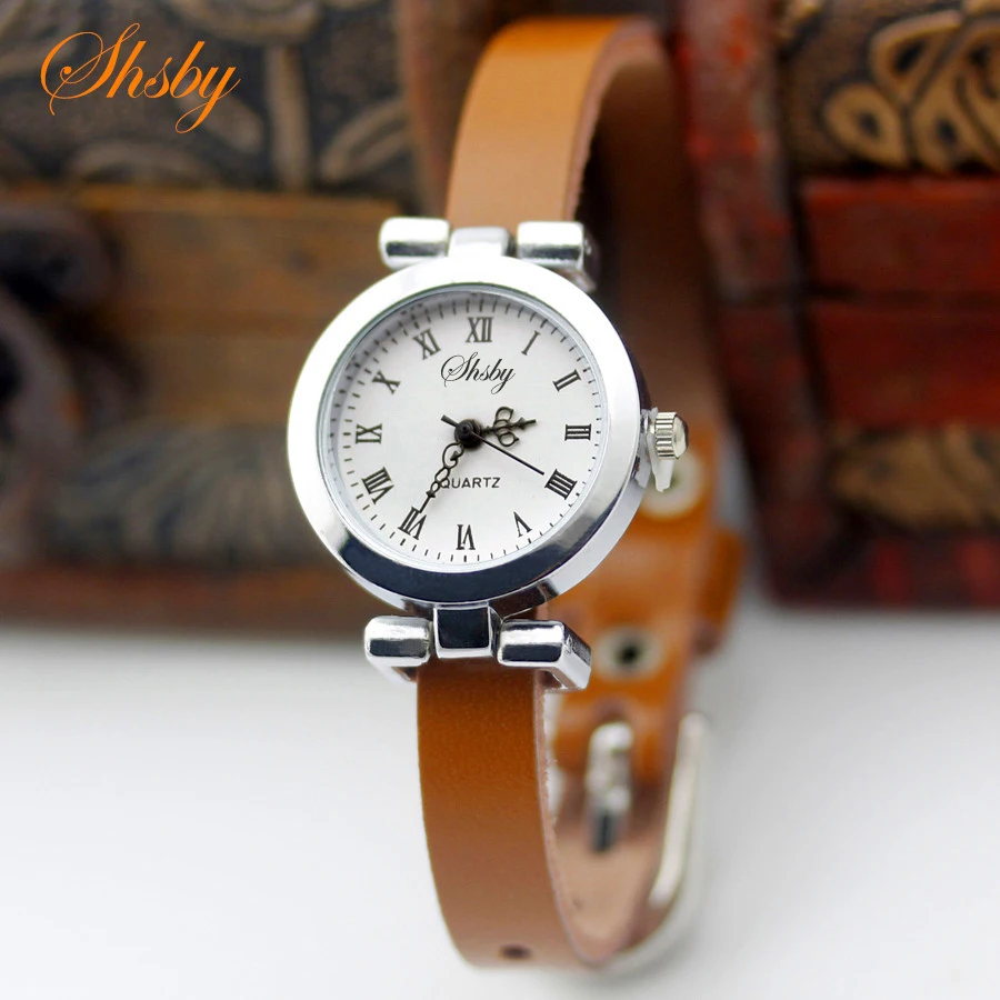 Top Trends: Shsby New Fashion Hot-selling Genuine Leather Female Silver Watch ROMA Vintage Watch Women Dress Watches Shoppable Styles