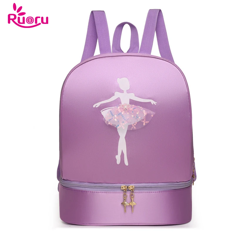 Top Trends: Ruoru Girls Child Ballet Bag Ballerina Storage Backpack Kids Ballet Dance Bag Pink Purple Handbag Shoulder Bag For Girls Shoppable Styles