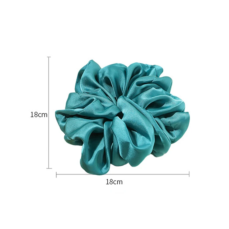 Top Trends: Oversized Hair Scrunchies For Women Solid Satin Silk Scrunchie Hair Rubber Bands Elastic Hair Ties Accessories Ponytail Holder Shoppable Styles - Image 6