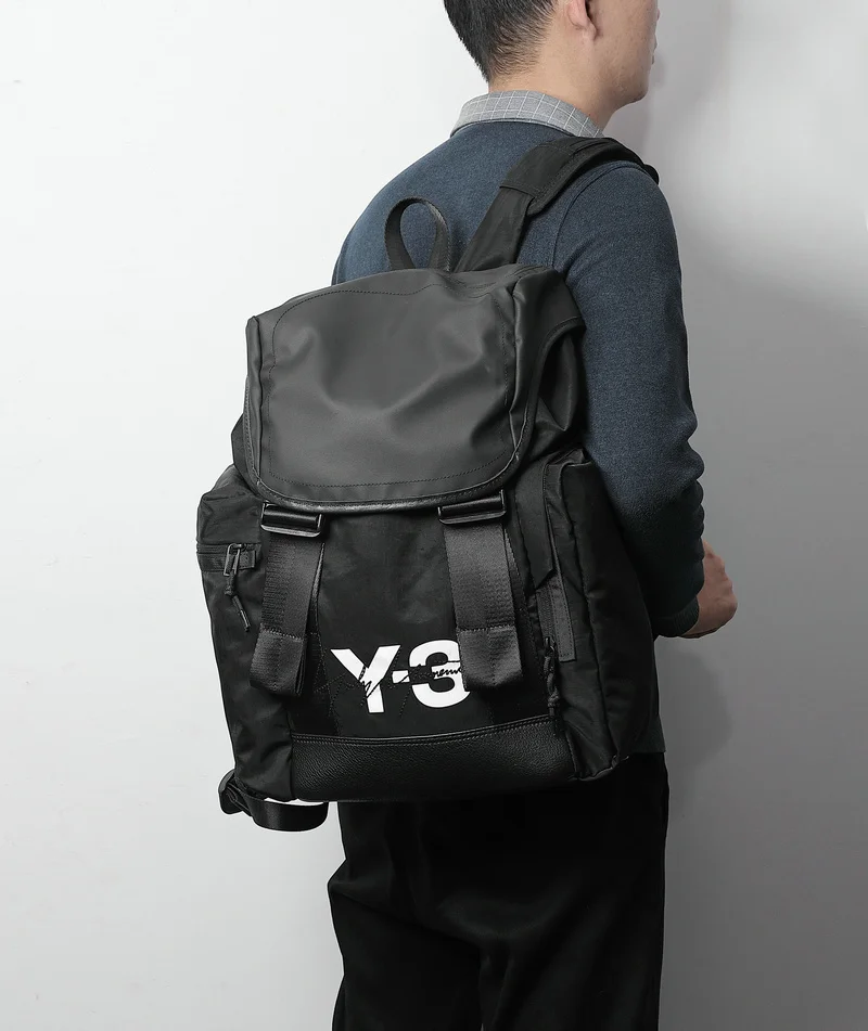 Top Trends: Y3 Yohji Yamamoto Embroidered Fashion Brand Design Men Travel Backpack Hipster Travel Backpack Dark Style Backpack Sports Bag Shoppable Styles