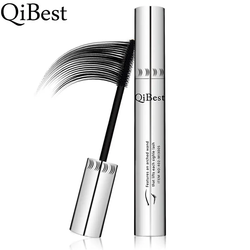 Top Trends: Qibest Silver Tube Waterproof Mascara Make Long & Curl Eyelashes Not Dizzy Easy To Remove Black Mascara Everlong Lasting Shoppable Styles