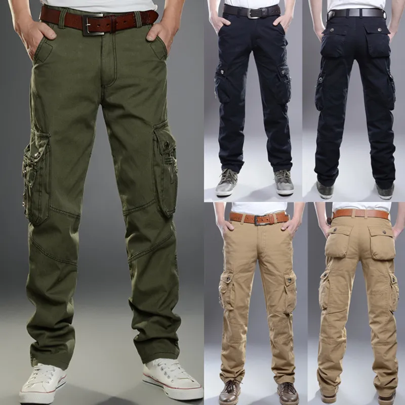 Top Trends: Multi-Pocket Men&#039;s Casual Pants Military Tactical Joggers Cargo Pants Outdoor Hiking Trekking Sweatshirt Men Cotton Trousers Shoppable Styles