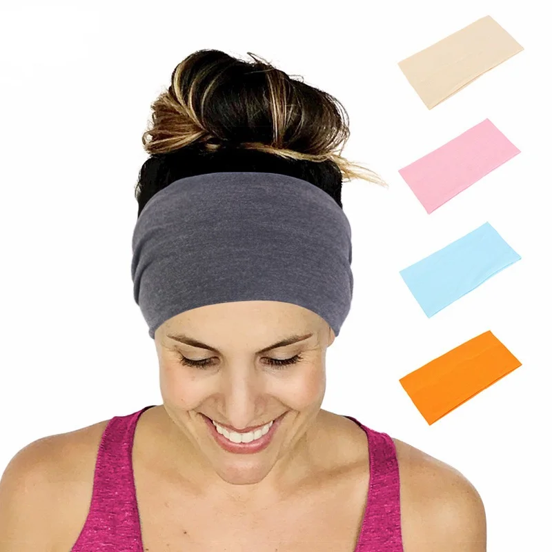 Top Trends: Solid Wide Elastic Headband Yoga Sports Headstrap Headwrap Shoppable Styles