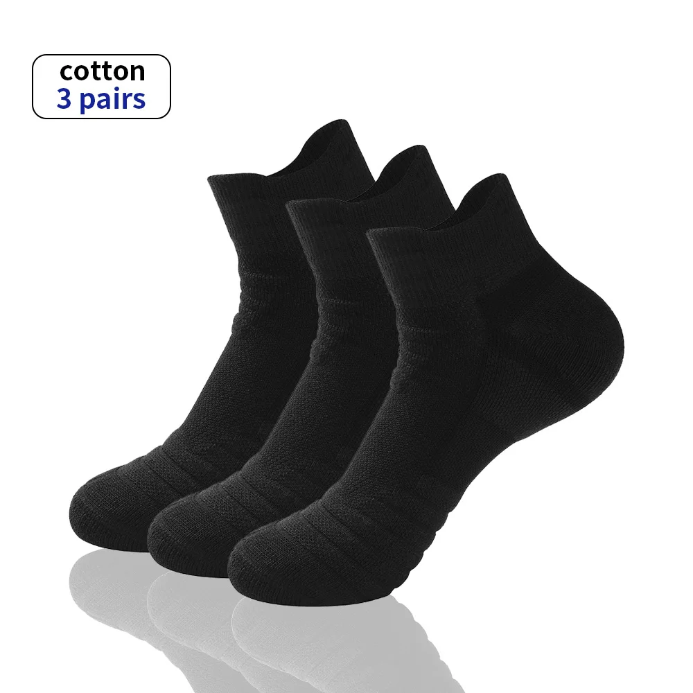 Top Trends: 3 Pairs Sport Ankle Socks Athletic Low-cut Sock Thick Knit Sock Outdoor Fitness Breathable Quick Dry Wear-resistant Warm Socks Shoppable Styles