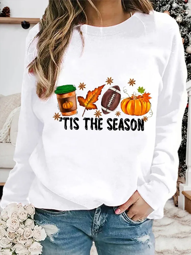 Top Trends: Women Round Neck Gorgeous Colorful Print Pullovers Fashion Women's Clothing Jumpers Autumn Winter New Sweatshirt Shoppable Styles