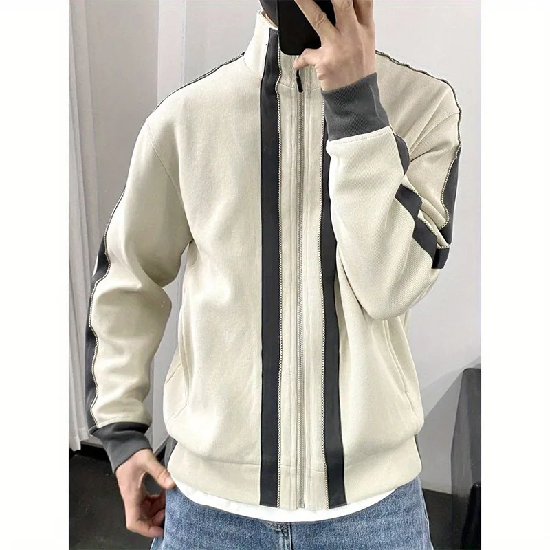 Top Trends: Autumn Winter KPOP Fashion Style Harajuku All Match Outerwear Loose Casual Slim Fit Padded Patchwork Cardigan Long Sleeve Jacket Shoppable Styles