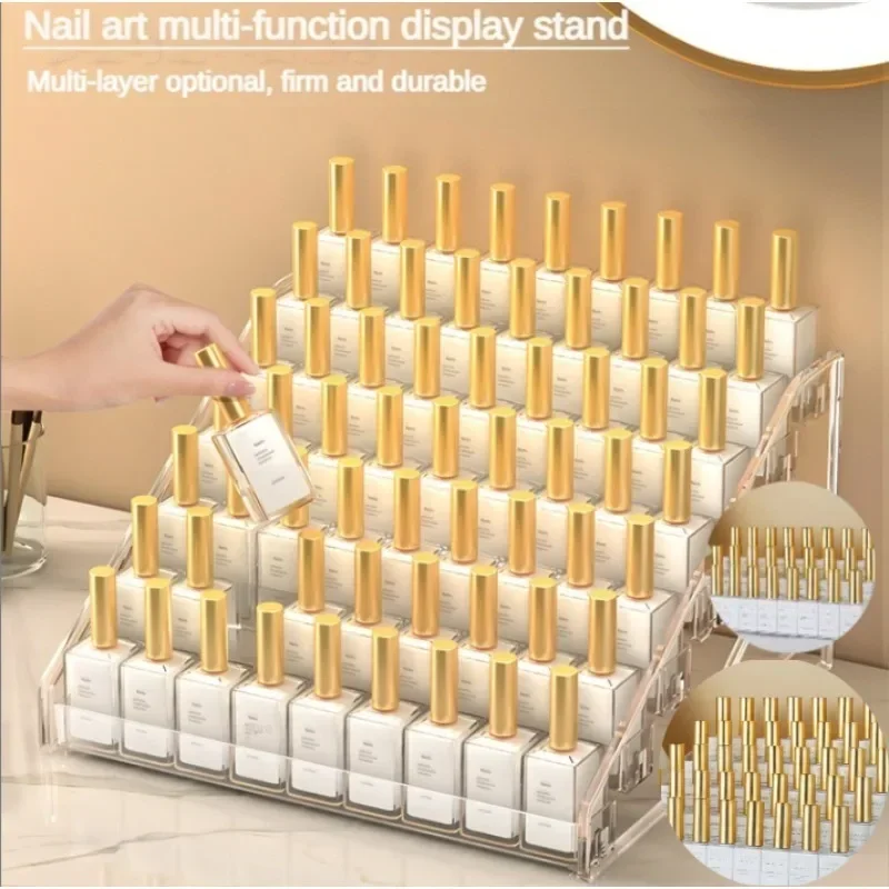 Top Trends: 3 / 5 / 7 Layer Nail Polish Glue Display Rack Nail Accessories Support Multi-layer Simple Mounting Rack Nail Tools Transparent Rack Shoppable Styles