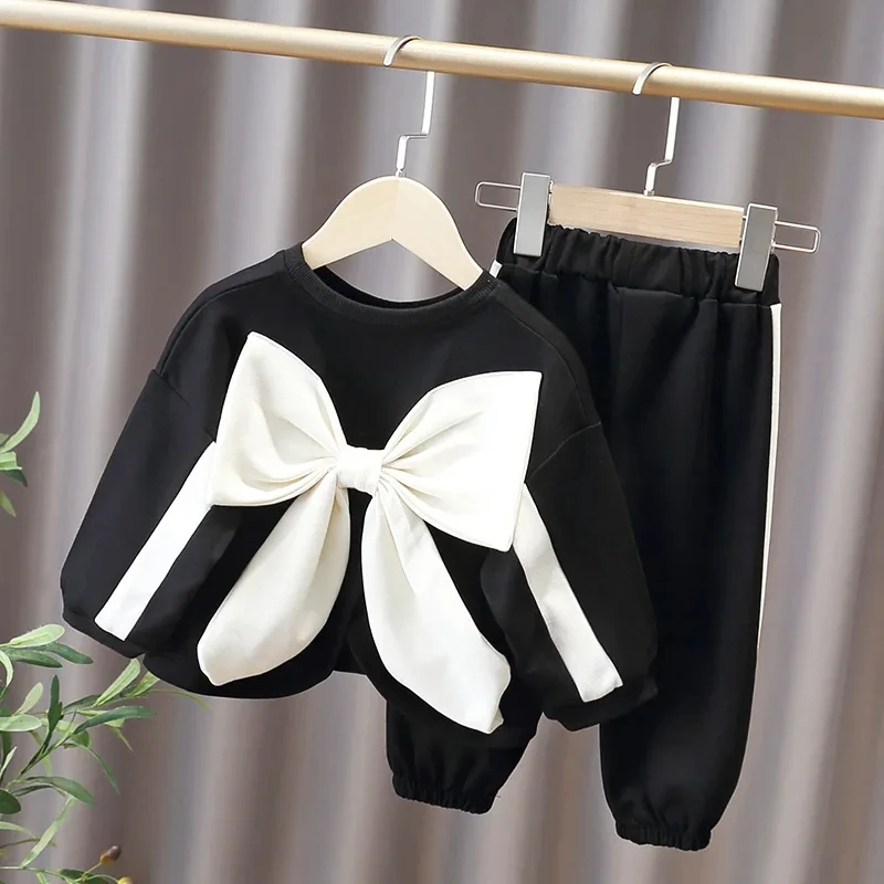 Top Trends: Girls Baby Clothes Set 2023 New Spring And Autumn Fashionable And Fashionable Children&#039;s Cute Loose Sweater Pants 2PCS Set Shoppable Styles