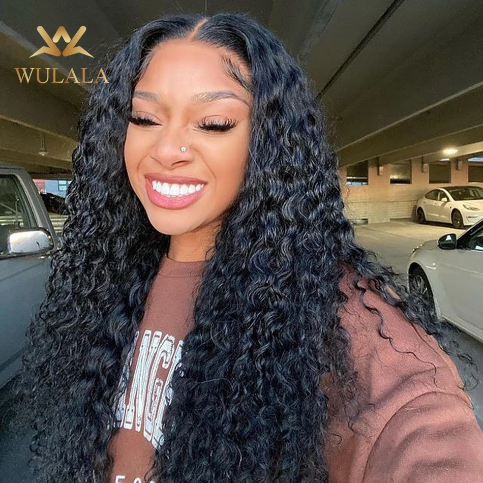 Top Trends: 13x4 Deep Wave Human Hair Lace Frontal Wigs 30 Inch 13x6 Hd Glueless Curly Brazilian Pre Plucked Lace Front Wigs For Black Women Shoppable Styles