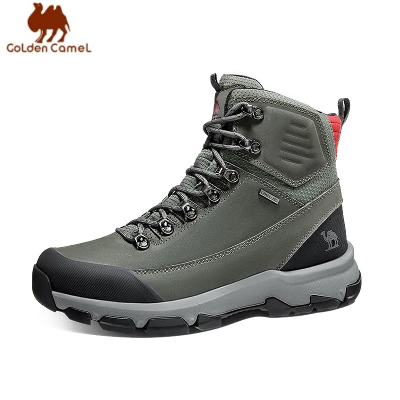 Top Trends: GOLDEN CAMEL Waterproof Hiking Shoes Outdoor Leather Hiking Boots Tactical Trekking Shoes For Men 2023 Autumn New Male Sneakers Shoppable Styles