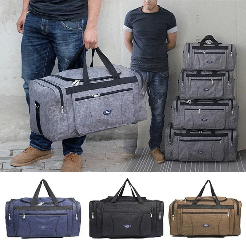 Top Trends: Oxford Waterproof Gym Bag Outdoor Men&#039;s Black Large Capacity Duffle Travel Fitness Weekend Overnight Waterproof Sport Bags Shoppable Styles