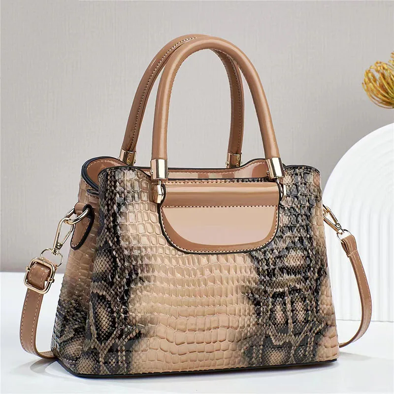 Top Trends: Luxury Fashion Commuting Single-Shoulder Crossbody Bag Crocodile Pattern Leather Women&#039;s Handbags Retro Casual Storage Satchel Shoppable Styles