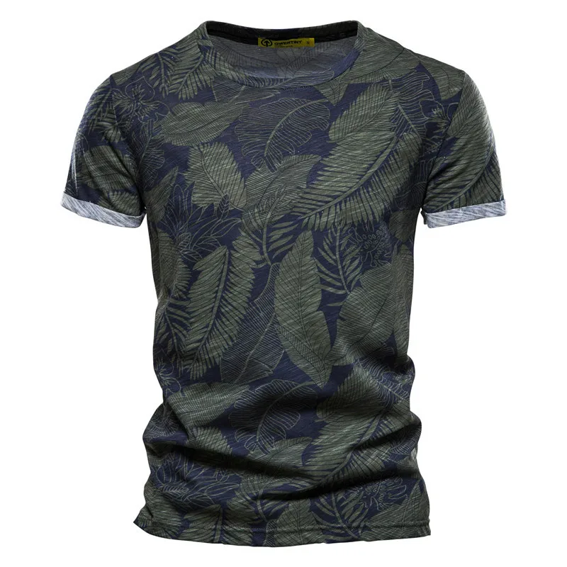 Top Trends: Summer New Men's Hawaiian Leaves Wind 3D Printing Pattern Classic Retro Street Fashion Harajuku Quick-drying Top Short Sleeves Shoppable Styles