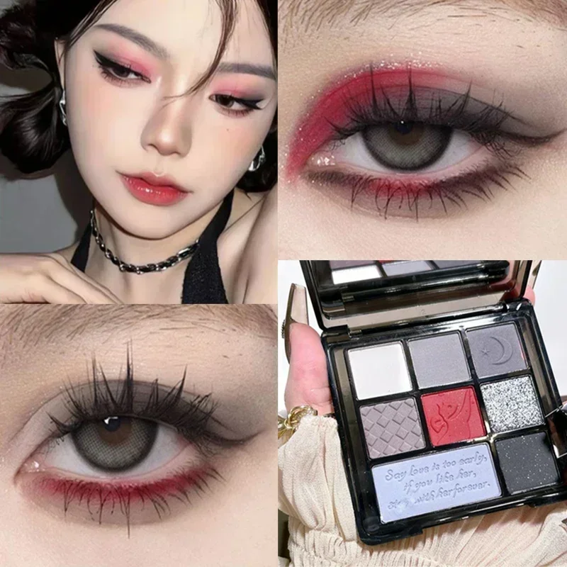 Top Trends: Cement Grey Black Eye Shadow Palette Makeup Eyes Glitter Contour Pigments Palette Pearly Shimmer Fashion Korean Shadow Makeup Shoppable Styles