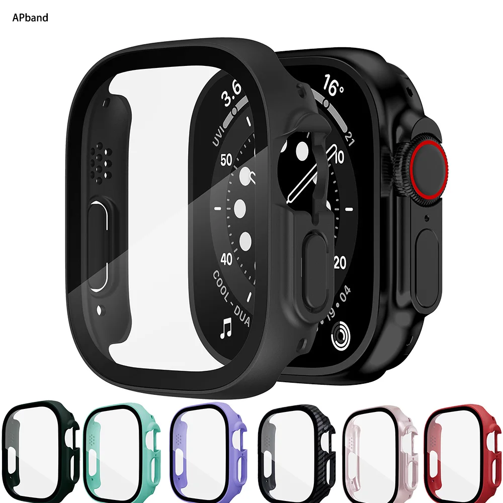 Top Trends: Case+ glass For Apple Watch Ultra 8 7 49mm 45mm 49 Mm 41mm 44mm 40mm Waterproof Screen Protector Bumper IWatch Serie 5 SE 6 Cover Shoppable Styles