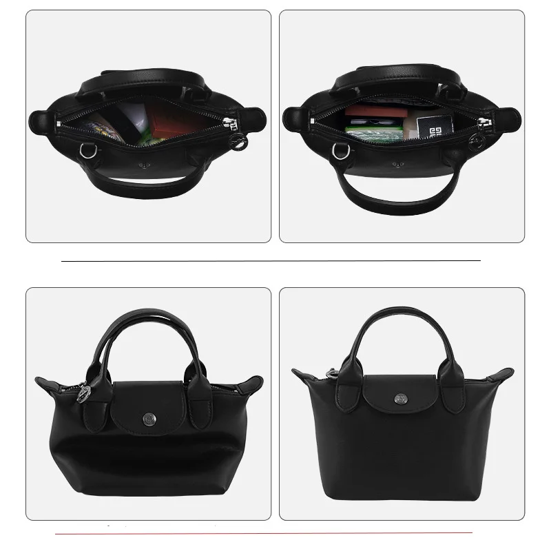 Top Trends: Black Bag Organizer For Longchamp Mini Bag Purse Organizer Insert Layered Liner Energy Ultra-light Felt Storage Bags Shoppable Styles - Image 3