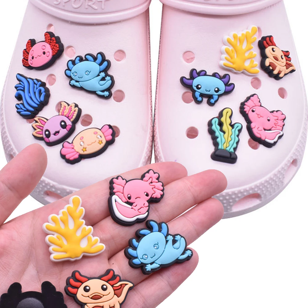 Top Trends: Wholesale 1pcs PVC Shoe Accessories For Crocs Charms Fish Badge Women Sandals Buckle Kids Pins Men Decoration Jeans X-mas Gift Shoppable Styles