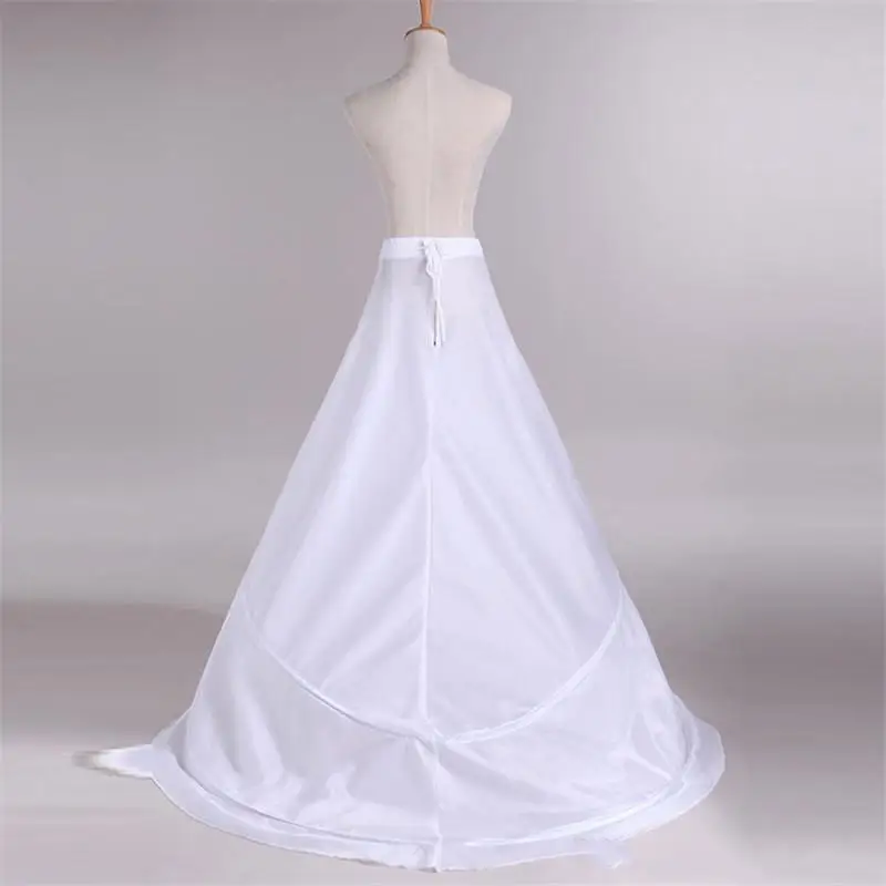 Top Trends: White Underskirt Wedding Skirt Petticoats Slip Wedding Accessories Chemise 2 Hoops For Mermaid Tail Dress Petticoat Crinoline Shoppable Styles - Image 5