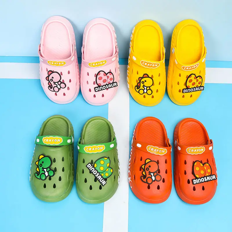 Top Trends: Lovely Cartoon Animal Sandals For Girls Beach Clogs For Children Mule 2022 Hot Style Kid's Dinasour Shoes For Boy Shoppable Styles - Image 6