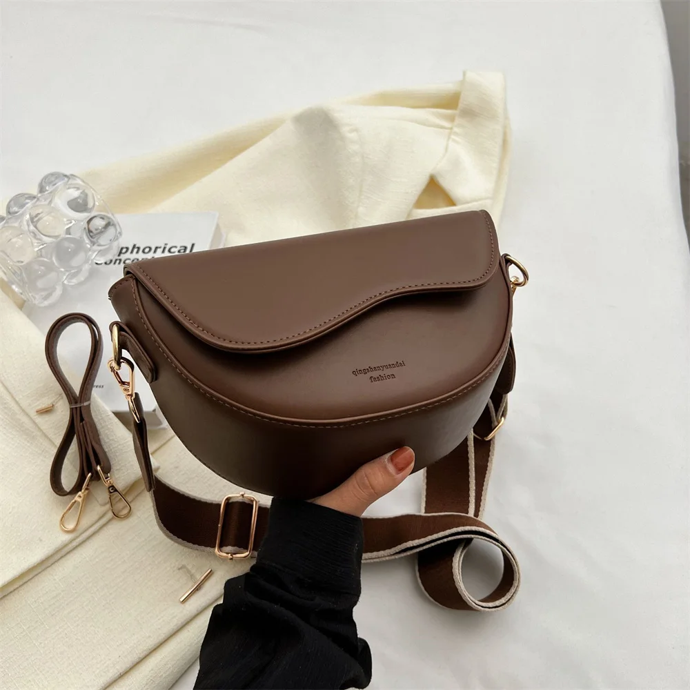 Top Trends: 2023 New Pu Leather Women&#039;S Crossbody Bags With Stylish Red Wide Shoulder Strap Fashionable Shoulder Solid Color Underarm Bags Shoppable Styles