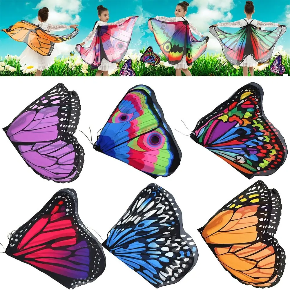 Top Trends: Fashion Partyprop Fairy Cosplay Butterfly Scarf Costumes Accessory Butterfly Wings Shawl Kids Cloak Shoppable Styles