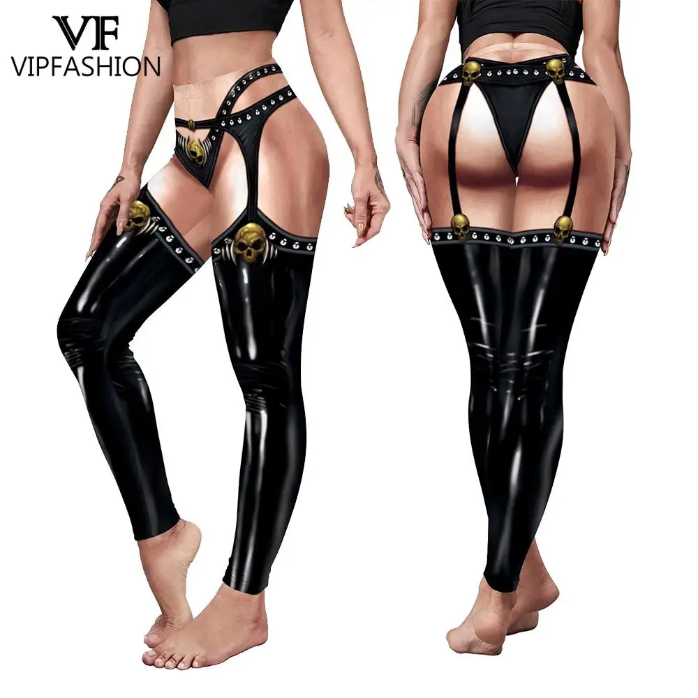 Top Trends: VIP FASHION Halloween Cosplay Leggings For Women Skull 3D Print Pants Slim Sexy Tights Fitness Workout Trousers Carnival Bottom Shoppable Styles