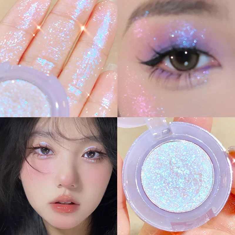 Top Trends: Monochrome Eyeshadow Palette Diamond Glitter Discoloration Eyeshadow Highlighter Sequins Waterproof Lasting Eyes Makeup Pigments Shoppable Styles