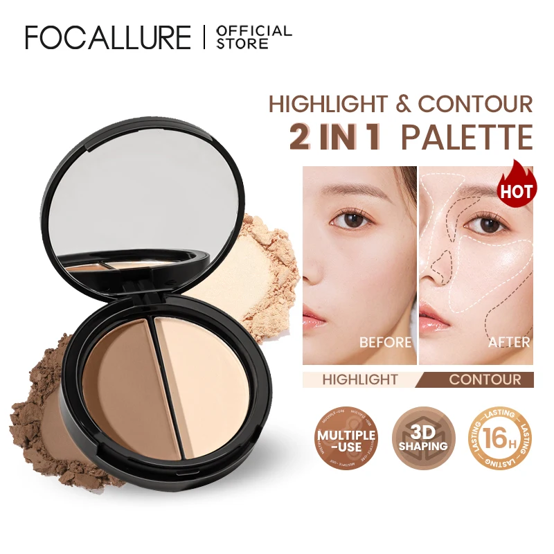 Top Trends: FOCALLURE Matte Highlighter Palette Long-Lasting Shimmer Face Bronzers Contour Illuminator Natural Blush Powder Makeup Cosmetics Shoppable Styles