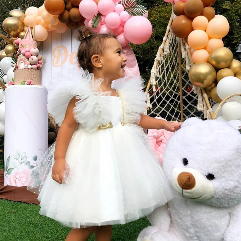 Top Trends: Baby Girl Dress 0-5Y Princess Dress Dress Baby Baptism Dress Lace Tutu Net Yarn Tutu Girl Birthday Party Party Dress Girl Dress Shoppable Styles